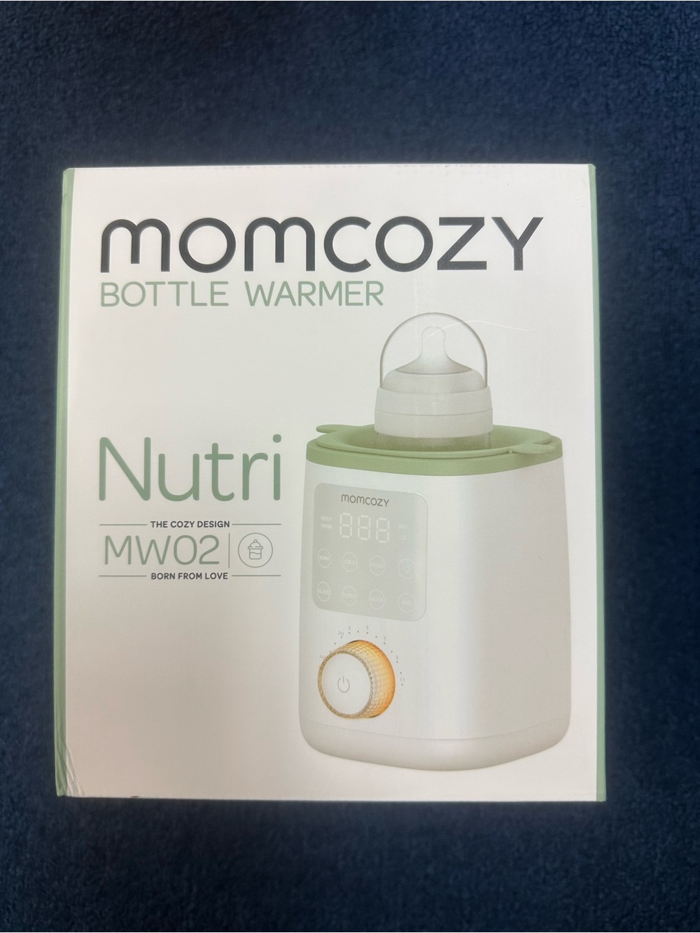 Momcozy Nutri MW02 White and Sage Bottle Warmer. Never Opened and Never Used.